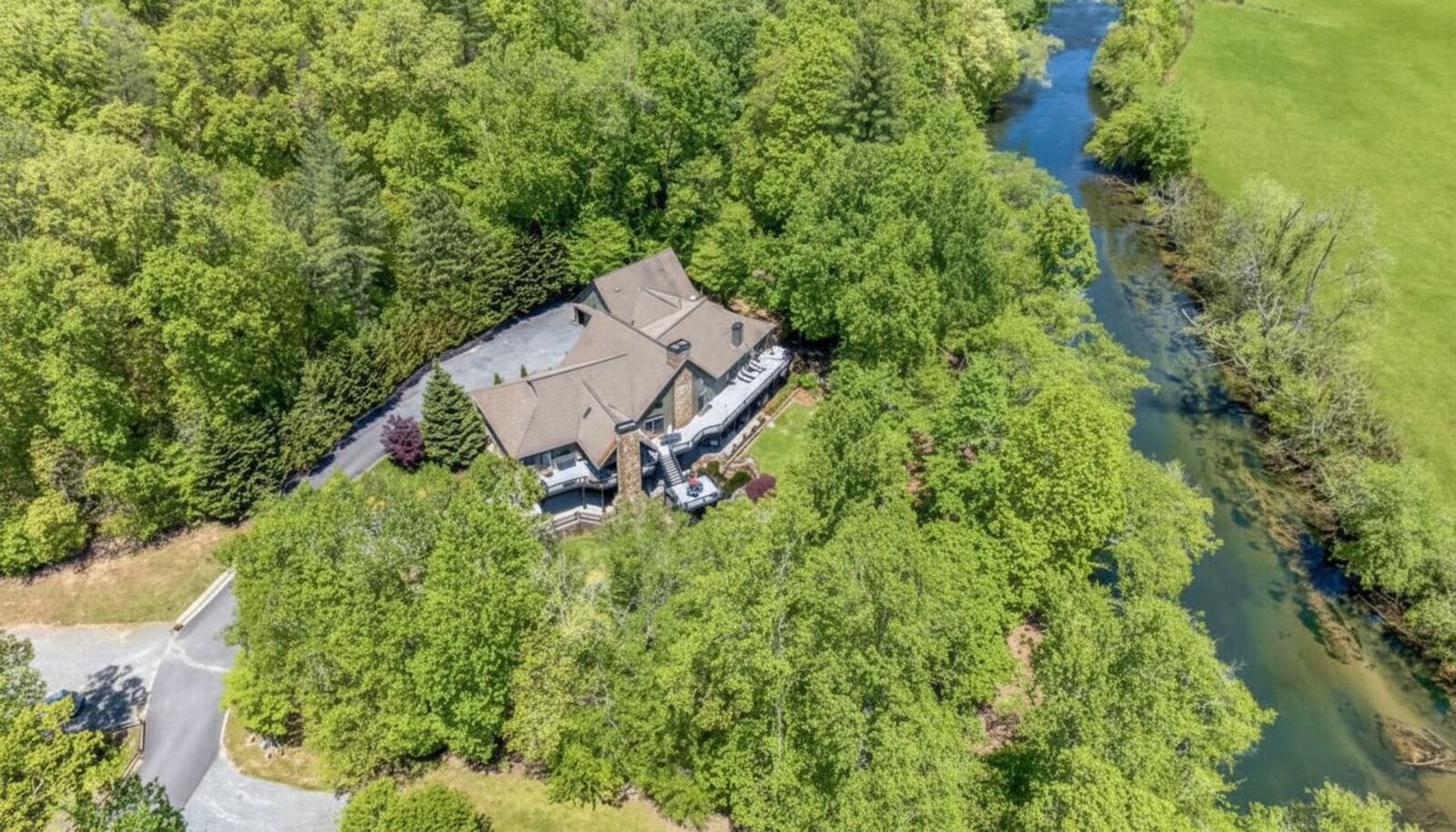 Luxury property aerial view
