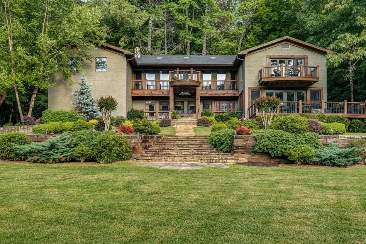 Laughing Bear Lodge: 10k sq.ft., On Trout Stream